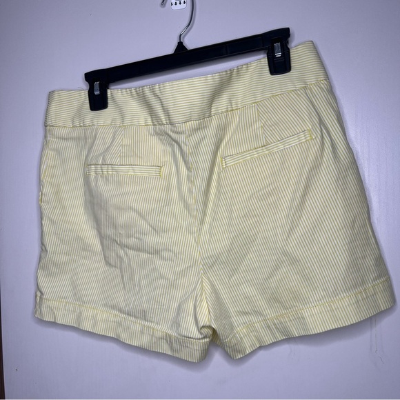 LOFT Yellow High Waist Tailored Shorts - Picture 2 of 6